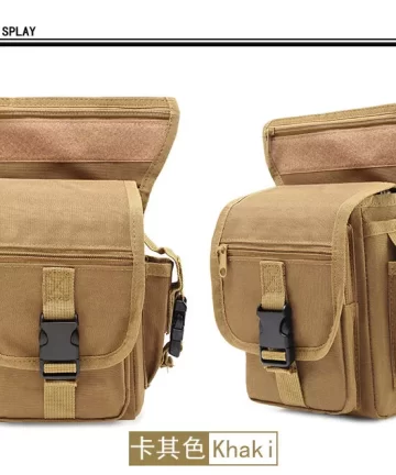 Outdoor Military Tactical Utility Waist Bag Camping Hiking Pouch (KHAKI)