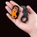 Red Mini Pocket Knife Neck Knife Cute Box Cutter - 3.3 Inch EDC Small Folding Knife Necklace, Stocking Stuffers Gifts for Men and Women (Red) - Image 3
