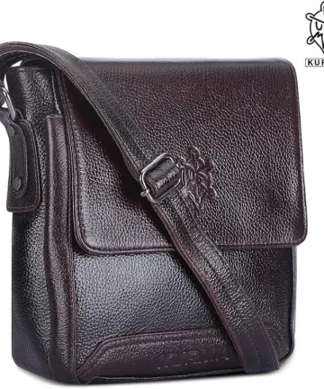 Brown Men & Women Sling Bag 4 Liter Messenger Slings Bag, Cross Body Travel/Office One Side for Men & Women