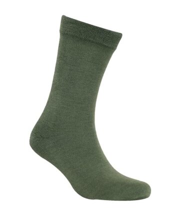 Bonjour Men's Cotton Odour Free Green Plain Socks- Pack Of 1, Regular