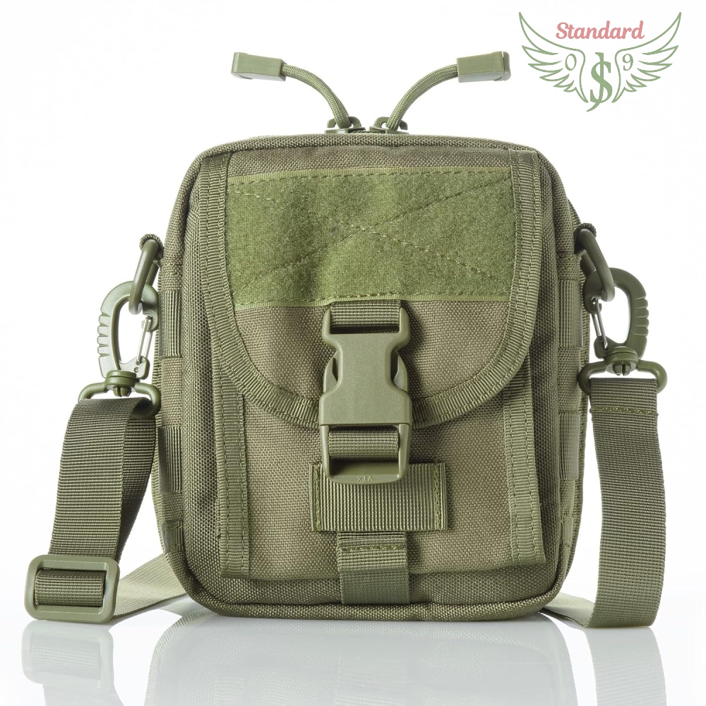 OG Men & Women Sling Bag Unisex Multipurpose Tactical Bag Hiking Utility Belt Bag Molle Pouch OG Color