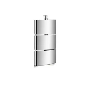 3 in 1 Hip Flask 300ml 10OZ Stainless Steel Wine Whiskey Vodka Alcohol Drinks Pocket Bottle for Men Women